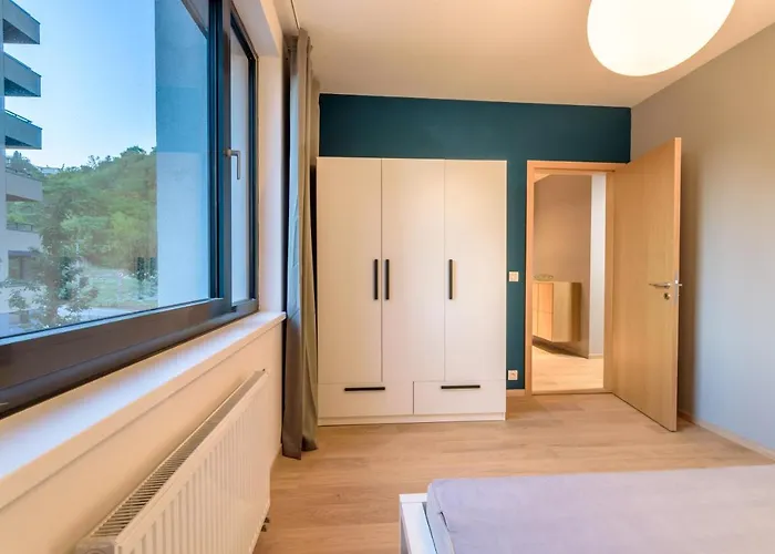 Appartement Center, River Front, Private Parking Included Bratislava